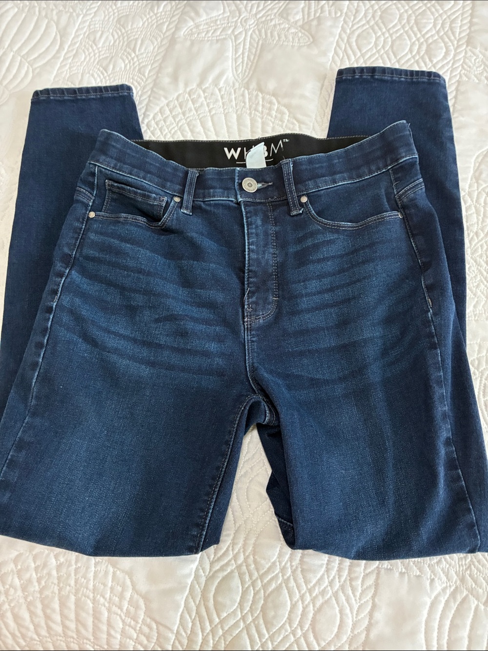 White House Black Market Dark Wash Skinny Jeans - Deep Indigo